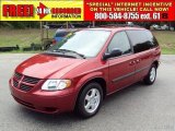 2007 Inferno Red Crystal Pearl Dodge Caravan SXT #31080373