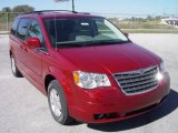 2009 Inferno Red Crystal Pearl Chrysler Town & Country Touring #3087697