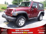 2010 Red Rock Crystal Pearl Jeep Wrangler Sport 4x4 #31204237