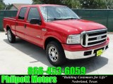 2005 Red Clearcoat Ford F250 Super Duty XLT Crew Cab #31256772
