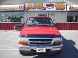 Bright Red Ford Ranger in 1998