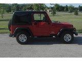 2005 Flame Red Jeep Wrangler Sport 4x4 Right Hand Drive #31257150