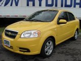 2007 Summer Yellow Chevrolet Aveo LT Sedan #31257269