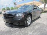 2008 Brilliant Black Crystal Pearl Dodge Charger Police Package #31332096