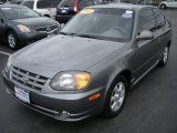 2003 Charcoal Gray Metallic Hyundai Accent GL Coupe #31331891
