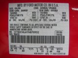2000 F150 Color Code for Bright Red - Color Code: E4