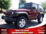 2010 Red Rock Crystal Pearl Jeep Wrangler Sport 4x4 #31426143