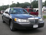 Midnight Grey Lincoln Town Car in 2001