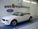 2009 Performance White Ford Mustang V6 Convertible #31426199