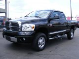 2008 Brilliant Black Crystal Pearl Dodge Ram 2500 Laramie Quad Cab 4x4 #31426462