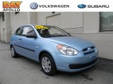 2007 Ice Blue Hyundai Accent GS Coupe #31426102