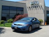 2007 Atomic Blue Metallic Honda Civic LX Coupe #31478285