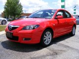 2007 True Red Mazda MAZDA3 i Sport Sedan #31536418