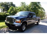 2001 True Blue Metallic Ford F250 Super Duty Lariat Super Crew 4x4 #31536624