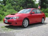 2008 Lightning Red Subaru Impreza WRX Sedan #31536860