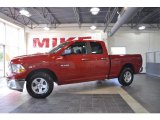 2010 Inferno Red Crystal Pearl Dodge Ram 1500 SLT Quad Cab #31536638