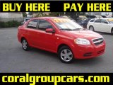 2007 Victory Red Chevrolet Aveo LS Sedan #31537031