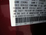 2005 RL Color Code for Redondo Red Pearl - Color Code: R522P