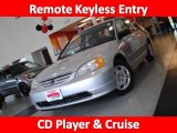 2002 Satin Silver Metallic Honda Civic LX Sedan #31712363