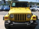2000 Solar Yellow Jeep Wrangler Sport 4x4 #31712393