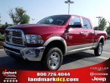 2010 Inferno Red Crystal Pearl Dodge Ram 2500 Laramie Crew Cab 4x4 #31743192