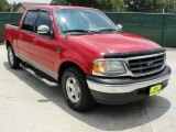 2002 Bright Red Ford F150 XLT SuperCrew #31791353