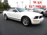 2005 Performance White Ford Mustang V6 Deluxe Convertible #31851091