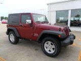 2010 Red Rock Crystal Pearl Jeep Wrangler Sport 4x4 #31851094