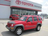 2002 Flame Red Jeep Liberty Sport #31851006