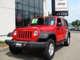 2007 Flame Red Jeep Wrangler Unlimited X 4x4 #31851230