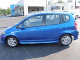 2007 Vivid Blue Pearl Honda Fit Sport #31851474