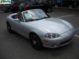 2002 Sunlight Silver Metallic Mazda MX-5 Miata LS Roadster #31900591