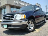 Charcoal Blue Metallic Ford F150 in 2002