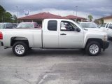 2010 Sheer Silver Metallic Chevrolet Silverado 1500 Extended Cab #31900761