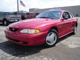 Laser Red Metallic Ford Mustang in 1996