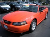 2004 Competition Orange Ford Mustang V6 Convertible #31964093