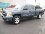 2010 Blue Granite Metallic Chevrolet Silverado 1500 LT Extended Cab 4x4 #31964297