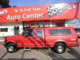 1995 Vermillion Red Ford F150 XLT Extended Cab 4x4 #32025415