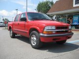 2002 Victory Red Chevrolet S10 LS Crew Cab 4x4 #32052173