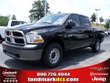 2010 Brilliant Black Crystal Pearl Dodge Ram 1500 ST Crew Cab 4x4 #32054233