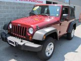 2007 Red Rock Crystal Pearl Jeep Wrangler X 4x4 #32054684
