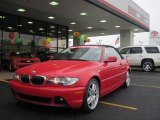 2004 Electric Red BMW 3 Series 330i Convertible #32098669