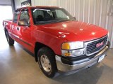 2002 Fire Red GMC Sierra 1500 SL Extended Cab 4x4 #32098771