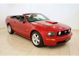 2008 Dark Candy Apple Red Ford Mustang GT Premium Convertible #32151301