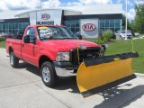 2007 Red Clearcoat Ford F250 Super Duty XL Regular Cab 4x4 #32178497