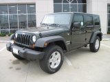 2010 Natural Green Pearl Jeep Wrangler Unlimited Sport 4x4 #32178278