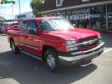 2003 Victory Red Chevrolet Silverado 1500 LS Extended Cab 4x4 #32177968