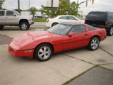 1989 Bright Red Chevrolet Corvette Coupe #32178604