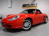 Guards Red Porsche Boxster in 2004