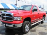 Flame Red Dodge Ram 2500 in 2004